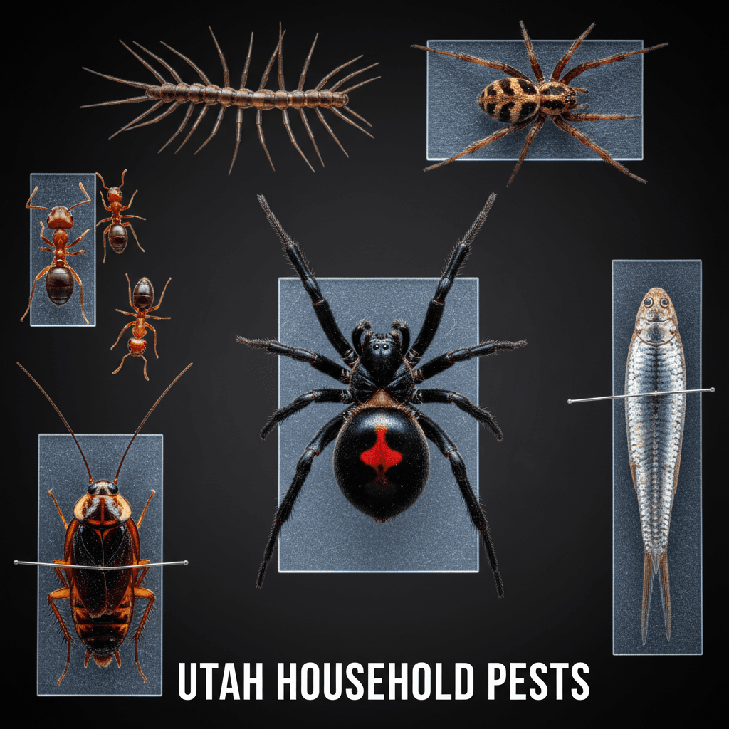 Common household insects requiring pest control
